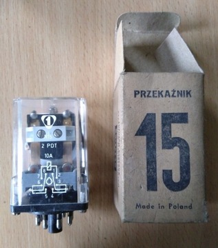 Przekaźnik elektromagnetyczny R15 2PDT 10A 12V=