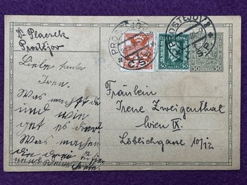 1 karta pocztowa  1927 r