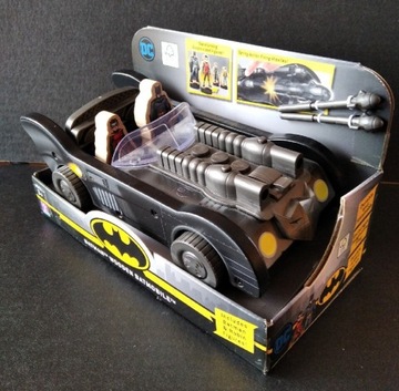 Drewniany Batmobil Z Figurkami Batmana I Robina