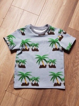 T-shirt dzieciecy 92 palmy handmade