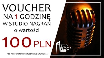 VOUCHER na 1 godzinę w STUDIU NAGRAŃ