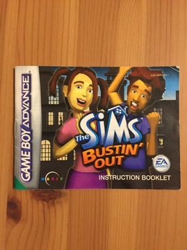 Sims Bustin Out - game boy advance - manual