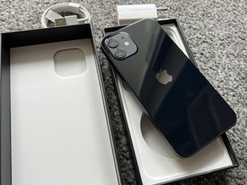 iPhone 12 256GB BLACK CZARNY Grey Szary Bat99% FV