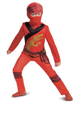 Strój kostium Lego Ninjago czerwony Kai 122/128 