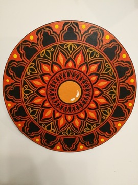Mandala ręcznie malowana koło 34cm