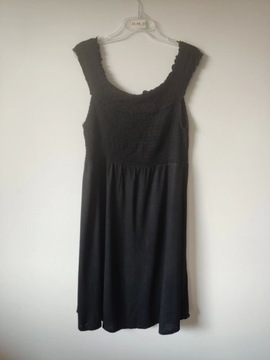 Sukienka letnia czarna,ciążowa H & M MAMA r.XL