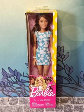 Lalka Barbie Teresa niebieska sukienka w obłoczki REZERWACJA