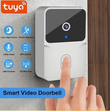 WIDEODOMOFON WiFi IP Kamera Dzwonek Tuya Smart