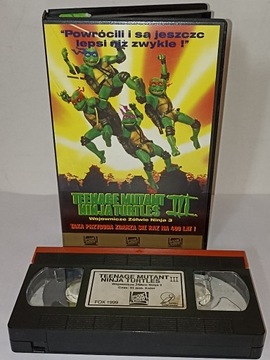 Wojownicze żółwie Ninja 3. VHS 