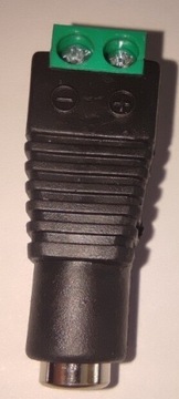Adapter DC jack 2.1x5.5 mm męski żeński (para)