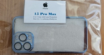 iPhone 15 Pro Max Etui 2 w 1 z ochroną obiektywu