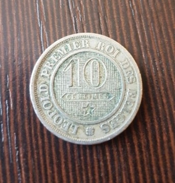 10 Centimes 1861r Belgia