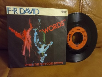 F-R David - Words/When the sun goes down 7"