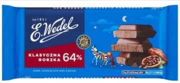 Czekolada gorzka Wedel 64% kakao 90g klasyczna