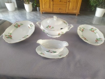 Zastawa porcelana Wałbrzych PRL