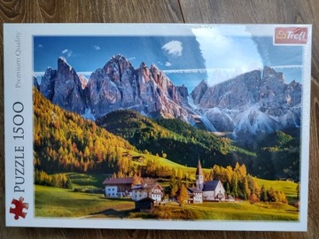 Trefl Puzzle 1500 Dolina Val di Funes Dolomity