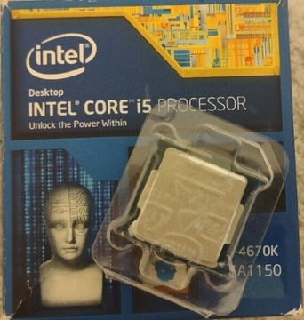 Intel core i 5-4670K, 3,4 GHZ, 6MB Cache , LGA1150