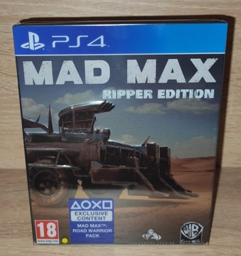 MAD MAX RIPPER EDITION GRA + STEELBOOK PLAKAT PS4