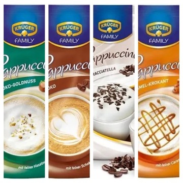Kawa cappuccino Kruger zestaw 4 x 500 g z Niemiec 
