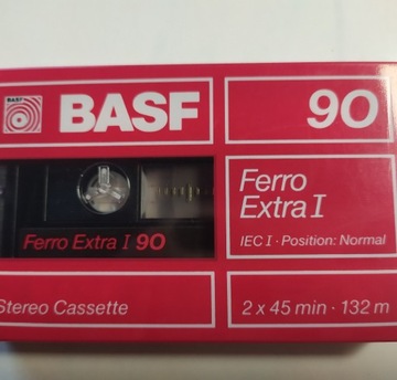 BASF, Ferro Extra 90,kaseta w FOLII! Nowa