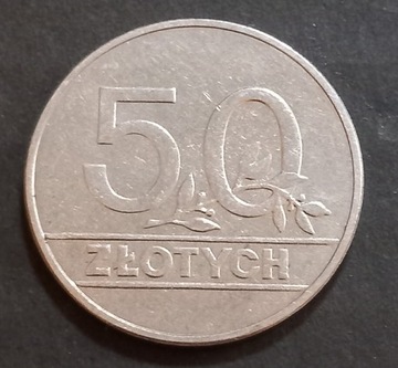 50 zł z 1990 r. Obiegowa 