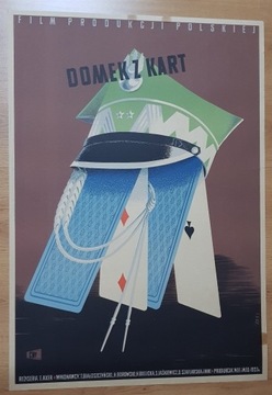 Domek z kart ORYGINAŁ Bowbelski 1953 plakat film