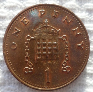 Wielka Brytania UK 1 pens penny 1988 Bląd menniczy