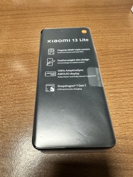 Xiaomi 13 Lite czarny nowy