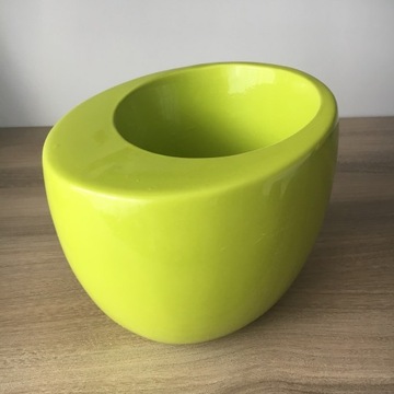 Osłonka doniczki – ceramiczna, owalna, wys.16,5cm