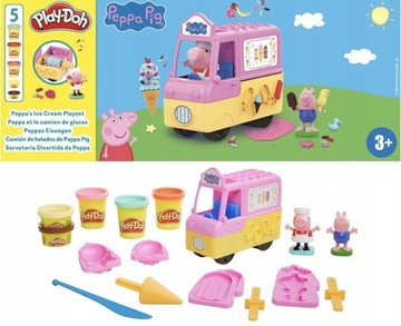 Play-Doh Świnka Peppa Samochód Z Lodami F3597