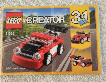 LEGO Creator 3 w 1 31055 Czerwona wyścigówka