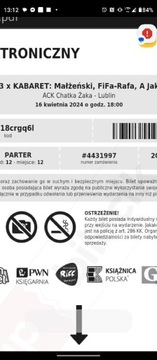 Bilet na 3xkabaret, Lublin, 16.04.2024