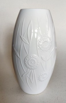 Porcelanowy biały wazon SCHUMANN