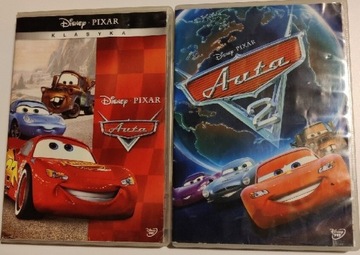 Zestaw 2 filmy Disney Pixar Auta oraz Auta 2