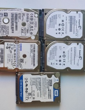 5 dysków twardych 2,5" WD Samsung Seagate Hitachi 