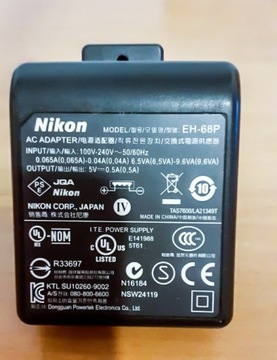 Zasilacz Nikon EH-68P USB ładowarka do Nikona EH