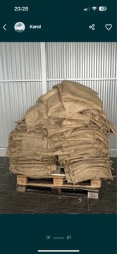 Worki jutowe 440 sztuk/ po ryżu 