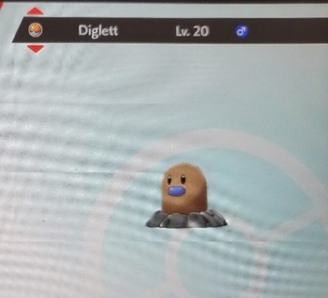 Shiny Diglett sword/Home Gameboy icon Unikat!