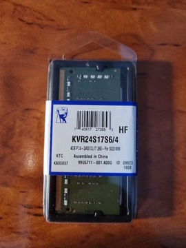 pamięć ram Kingston KVR24S17s6/4 4GB SODIMM