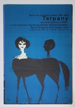 TARPANY Oryginalny Plakat Filmowy Świerzy '62