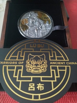 2 Srebrne monety  Lu Bu i Zhang Fei - 6 uncji 
