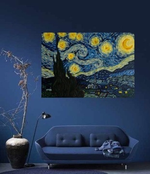 Reprodukcja Vincenta van Gogh'a ,,Gwieździsta Noc"