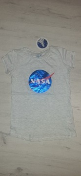 Nowa bluzka krótki rękaw NASA t-shirt r.140 10 lat
