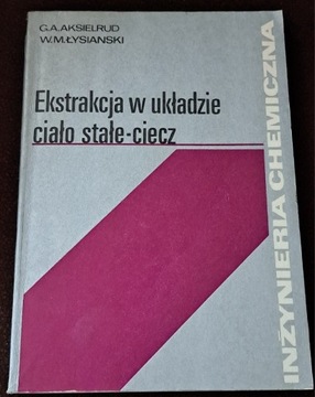 Ekstrakcją w układzie ciało stałe- ciecz.