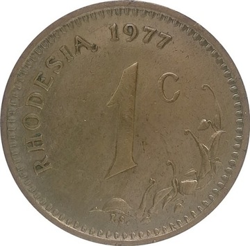 Rodezja 1 cent 1977, KM#10