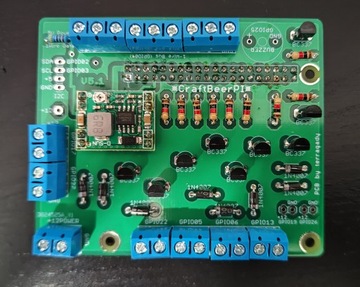 CraftBeerPi warzenie fermentacja sterownik - PCB