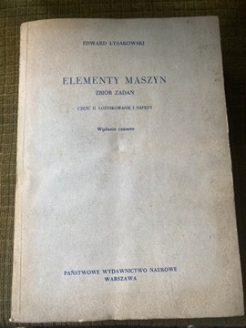 Elementy maszyn Edward Łysakowski 1972