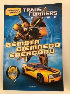 Zeszyt z zadaniami i naklejkami Transformers Prime