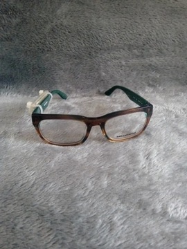 Zielono/brązowe okulary oprawki karl lagerfeld