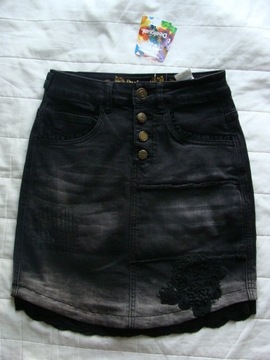 Spódnica jeansowa Desigual Fal Blanche r. 24 XS 